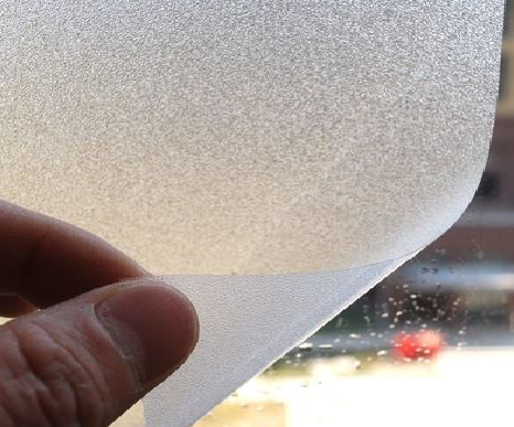 民权玻璃门外面粘广告用什么材料好？